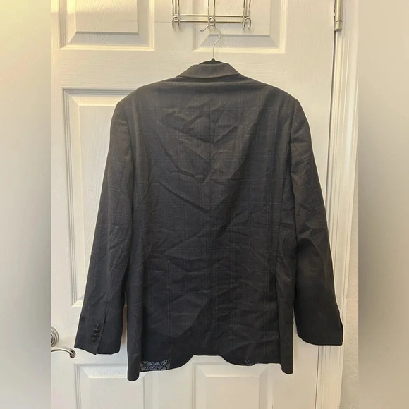 Ted Baker Endurance Black with Purple  Suit Jacket Blazer - Picture 2 of 6